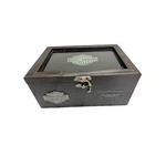 Limited Edition Harley-davidson Wood & Glass Memory Box -langhorne, Pa. Fixed Price $59.00.
