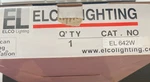 Elco Lighting 6" White Shower Trim With Phenolic Glass Lens EL642W. Fixed Price $26.00.