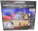 Monster 100FT Permanent Outdoor Lights SMART-72 Rgbic Leds,waterproof,appcontrol. Fixed Price $99.95.