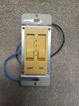 Gulf Coast Fans Wall Mounted Speed Ceiling Fan/light Dual Slide Switch #423L. Fixed Price $15.00.