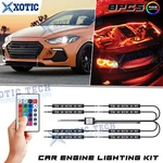 Multi Color Rgb Led Strips W/remote Control For Engine Bay Light Fit Kia Hyundai. Fixed Price $32.99.