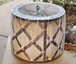Weave Printed Rustic Giclee Glow Lamp Shade 11.25"H X 12.75"T 16"B. Fixed Price $49.99.