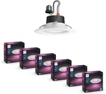 Smart 5/6 Inch Led Downlight Pack - Color Changing, Works With Alexa & Hue App. Fixed Price $481.99.