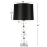 Safavieh Crystal Glass Globe Lamp, Reduced Price 2172714331 LIT4006A-SET2. Fixed Price $130.00.
