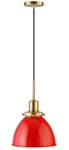 Madison 12" Wide Pendant Ceiling Light Fixture Metal Shade Poppy Red/brass. Fixed Price $19.77.