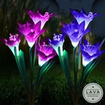 2 Packs Solar Power Lily Flower Lights Outdoor Garden Landscape Yard Lamp Decor. Fixed Price $14.93.
