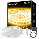 Dalattin Warm White Led Strip Lights, 3000K Tunable Soft 16.4FT,. Fixed Price $18.29.