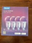 (4-PACK) Govee Rgbww 9W E26 Smart Led Bulb Wifi (49755). Fixed Price $35.99.