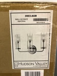 Hudson Valley Lighting Wentworth 3-LIGHT Vanity Aged Brass (16"W). Fixed Price $456.99.