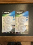 New Energizer Led Color Changing Puck Lights, Push Button Light, 2 Packs Include. Fixed Price $20.00.