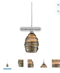 Elk Home 5-INCH Wide Vines Mini Pendant, Transitional, Satin Nickel. Fixed Price $99.00.