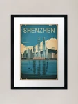 Shenzhen Vintage Travel Poster Framed Wall Art Canvas Print Picture. Fixed Price $34.01.