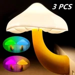 3PACK Led Night Mushroom Gradient Sensor Plug-in Wall Lamps Decor. Fixed Price $11.39.