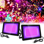 Inshareplus 2 Pack 100W Uv Flood Light IP66 Waterproof Outdoor High Power Black. Fixed Price $109.07.
