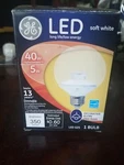 Ge Lighting 37922 Dimmable Led Decorative Bulb, Soft White, 5. Fixed Price $24.88.