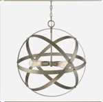 Meridian Lite Trends / 4-LIGHT Chandelier Model M70073IS See Pictures. Fixed Price $149.00.