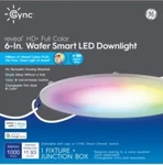 Ge Cync 6 Wafer Smart Color Led Downlights. Fixed Price $29.99.