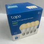 Tapo 4 Pack Smart Wifi Led Light Bulbs 2700K Dimmable Soft White Tp-link L510E. Fixed Price $24.49.