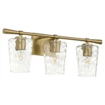 Quorum International 5204-3 Cassini Light 25"W Vanity Brass. Fixed Price $191.00.
