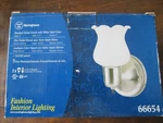 Westinghouse 66654 Single-light Wall Bracket Brushed Nickel. Fixed Price $18.95.