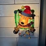 Christmas Night Light Veilleuse Santa Reindeer Wall Plug-in. Fixed Price $13.99.