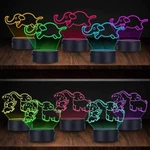 Night Lights For Kids Football 3D Bedside Lamp 7 Colors Changing. Fixed Price $12.99.