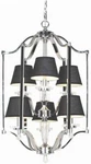 Hampton Bay Elora Collection 6-LIGHT Chrome Lantern,. Fixed Price $335.00.