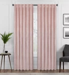 Eclipse Harper Velvet Absolute Zero Blackout Window Panel Pink 84" X 50". Fixed Price $24.99.