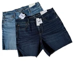 Nwt Lot Of American Eagle Strigid Relaxed Denim Shorts Womens 12 Dark Light. Fixed Price $29.00.