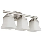 Sunlite Modern Square Bell Vanity Fixture 20" Wall A19 Bulb Req Brushed Nickel. Fixed Price $82.17.