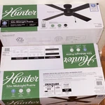Hunter Midnight Prairie 52-INCH Matte Black Ceiling Fan Pull Chain Efficient. Fixed Price $99.99.