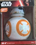 3DLIGHTFX Star Wars BB-8 Deco Led Wall Mounted Color Changing Battery. Fixed Price $60.00.