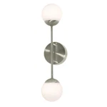 Afx PRLS0418L30D1 Pearl 2 Light 17" Tall Led Bathroom Sconce - Nickel. Fixed Price $89.60.