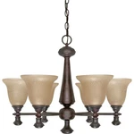 Nuvo Mericana Light 26" Chandelier W/ Amber Water Glass 60-100. Fixed Price $94.98.