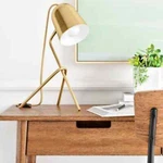 PROJECT62 Tripod Task Lamp Gold Vintage Industrial Look. Fixed Price $40.00.