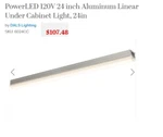 Dals Lighting 6024CC Ceiling Fixtures Indoor Under Cabinet. Fixed Price $87.95.