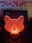 Tiscen 3D Illusion Night Light, Led Wolf, Color Changing, Usb Battery New. Fixed Price $11.90.