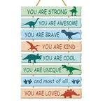 Dinosaur Decor For Boys Bedroom Wall Inspirational Art Kids Wood De.... Fixed Price $22.80.