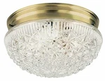 Westinghouse 6661000 Two Light Flush Mount Faceted Glass Ceiling Fixture. Fixed Price $153.75.