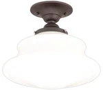 Hudson Valley 3412F-OB Petersburg Semi Flush, 1-LIGHT, Old Bronze. Fixed Price $241.41.
