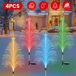 4PACK 7 Color Changing Solar Christmas Tree Lights - Optical Fiber Stake. Fixed Price $34.79.