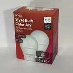 Wyze Bulb Color A19 Full Wi-fi Led Two Pack 1100 Lumens Brand New. Fixed Price $29.50.