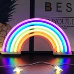 Rainbow Night Light For Kids - Led Neon Signs Wall Decor, Bedroom. Fixed Price $19.49.