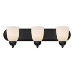 Bel Air Lighting Reed 24 In. 3-LIGHT Black Bathroom Vanity Fixture. Fixed Price $27.99.