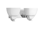 Progress Lighting Appeal 2-LIGHT Polished Chrome Bath Vanity Etched White Glass. Fixed Price $29.93.