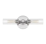 Jeremiah 38002-CH Modina 19.5" 2-LIGHT Clear Wall Sconce Chrome. Fixed Price $117.50.