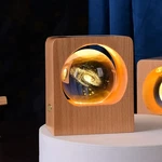 Beech Crystal Ball 3D Laser Engraving Elk Jellyfish Led Nightlights. Fixed Price $39.39.