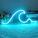 Wave Neon Sign Dimmable Led Night Lights For Wall Living Bedroom Office. Fixed Price $28.42.