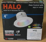 Halo Wifi Retrofit Led Downlight White 600LM 2200K-6500K 4" RL4069WZRGBWWHR. Fixed Price $13.95.