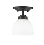 Z-lite 443F1-MB Ashton Matte Black 6" Semi-flush Mount Ceiling Light Fixture. Fixed Price $35.10.